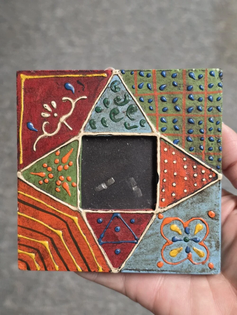 Anthropologie Global Mosaic Tile Picture Frame